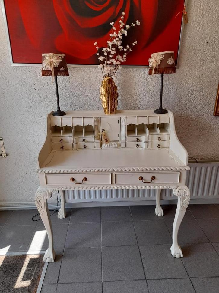 Zeer mooi brocante bureau, Huis en Inrichting, Bureaus, Zo goed als nieuw, Ophalen