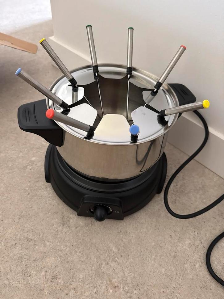 Elektrische Fondueset - Silvercrest 8 persoons, Witgoed en Apparatuur, Fonduesets, Zo goed als nieuw, Fondueset, Elektrisch, Ophalen of Verzenden
