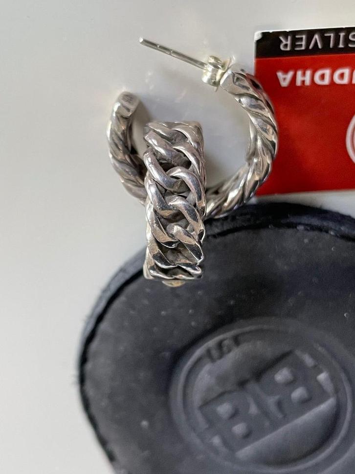 BUDHA TO BUDHA type 432 chain oorbellen, 100% origineel, Sieraden, Tassen en Uiterlijk, Oorbellen, Zo goed als nieuw, Knopjes of Stekers