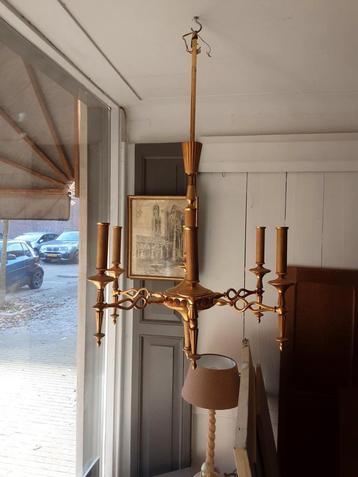 Vintage kroonluchter messing beschikbaar voor biedingen