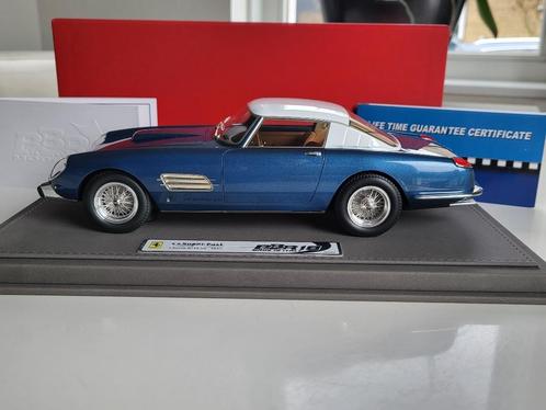 1:18 BBR Ferrari Superfast 4.9  Met. Light Blue #202/500, Hobby en Vrije tijd, Modelauto's | 1:18, Zo goed als nieuw, Auto, Autoart