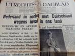 10 mei 1940 Utrechts dagblad Duitse aanval orgineel, Verzamelen, Militaria | Tweede Wereldoorlog, Nederland, Ophalen of Verzenden