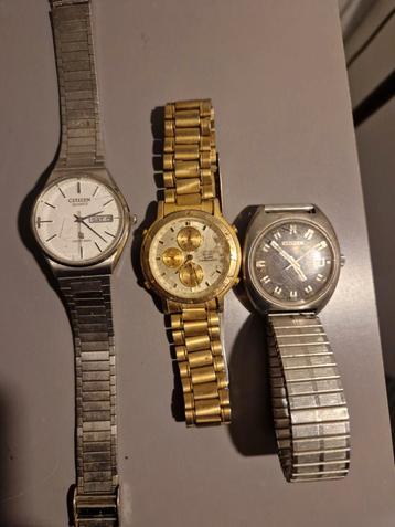 3x Citizen Quartz Horloges  beschikbaar voor biedingen