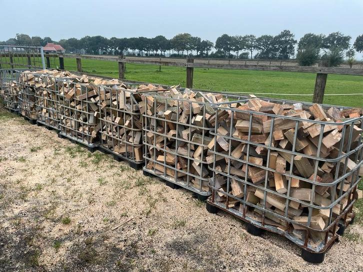 Verzaagde balken pallets STOOK GEREED!, Tuin en Terras, Haardhout, Minder dan 3 m³, Ophalen of Verzenden