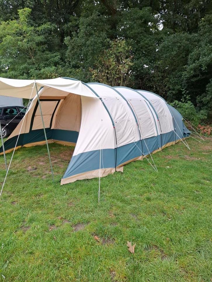 6 persoons tunneltent katoen, Caravans en Kamperen, Tenten, tot en met 6, Gebruikt, Ophalen
