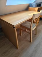 Degelijk bureau 120x80 cm, Ophalen, Zo goed als nieuw, Bureau
