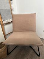Fauteuil zand kleur rib stof, Huis en Inrichting, Ophalen, Zo goed als nieuw, Stof, Eén
