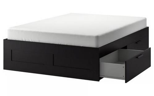 IKEA Brimnes LADE 2 stuks, Huis en Inrichting, Slaapkamer | Matrassen en Bedbodems, Zo goed als nieuw, 160 cm, 200 cm, Tweepersoons