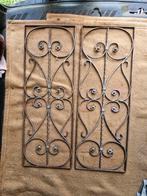 Twee gave antieke smeedijzeren art deco deur roosters, Ophalen of Verzenden, Zo goed als nieuw
