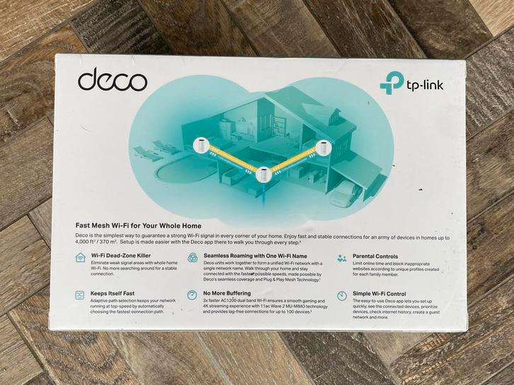 TP-Link Deco M4 Wifi Systeem, Computers en Software, Routers en Modems, Nieuw, Router, Ophalen of Verzenden