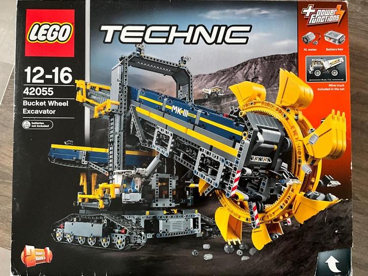 LEGO Technic Emmerwiel Graafmachine 42055, Kinderen en Baby's, Speelgoed | Duplo en Lego, Zo goed als nieuw, Lego, Complete set