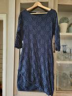 TRUE SPIRIT donkerblauw kanten jurk. XL. Gevoerd. 3/4 mouw, Blauw, Maat 46/48 (XL) of groter, Ophalen of Verzenden, Zo goed als nieuw