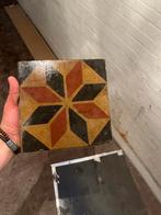 Antieke cementtegels – 40/50stk– Art Nouveau stermotief, Ophalen, Keramiek, Zo goed als nieuw, 20 tot 40 cm
