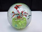 Presse papier paperweight bloem vlinder glas bol, Antiek en Kunst, Antiek | Glas en Kristal, Ophalen of Verzenden