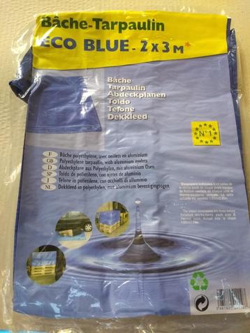 Totaalpakket 40 zeilen 200x300 cm kleur blauw in verpakking beschikbaar voor biedingen