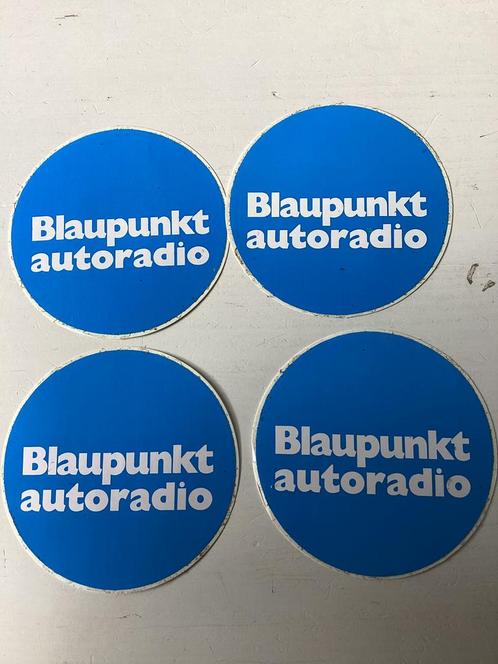 4 stickers Blaupunkt autoradio, Verzamelen, Stickers, Zo goed als nieuw, Merk, Verzenden