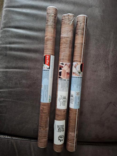 3 rollen plakplastic, Huis en Inrichting, Stoffering | Behang, Ophalen of Verzenden
