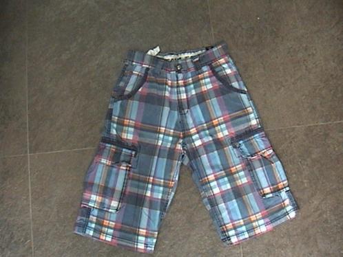 CARS JEANS blauw / paars / oranje geruite korte broek 152, Kinderen en Baby's, Kinderkleding | Maat 152, Gebruikt, Jongen, Broek