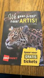 Artis spaarkaart 1x toegang, Ophalen of Verzenden, Zegels, Bonnen of Punten