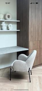 Fauteuil (bouclé), Huis en Inrichting, Fauteuils, Minder dan 75 cm, Ophalen of Verzenden, Zo goed als nieuw, Stof