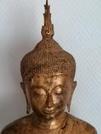 grote antiek vergulde bronze u-thong styl buddha, Ophalen of Verzenden