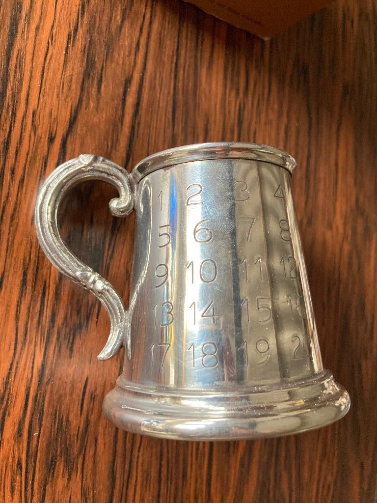 Vintage "Pewter Tutor" Kinderbeker., Ophalen of Verzenden, Zo goed als nieuw