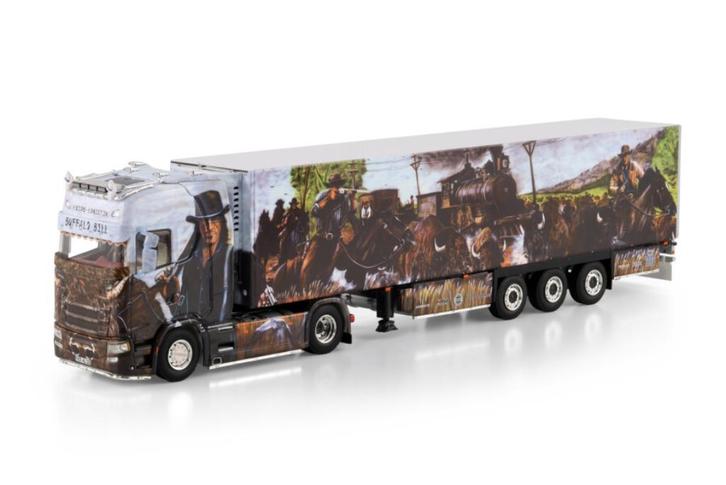 WSI SCANIA  R HIGHLINE  4X2 REEFER TRAILER HEIDE LOGISTIEK, Hobby en Vrije tijd, Modelauto's | 1:50, Nieuw, Bus of Vrachtwagen