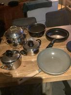 Diverse pannen, Huis en Inrichting, Keuken | Potten en Pannen, Ophalen, Gebruikt, Rvs, Overige typen