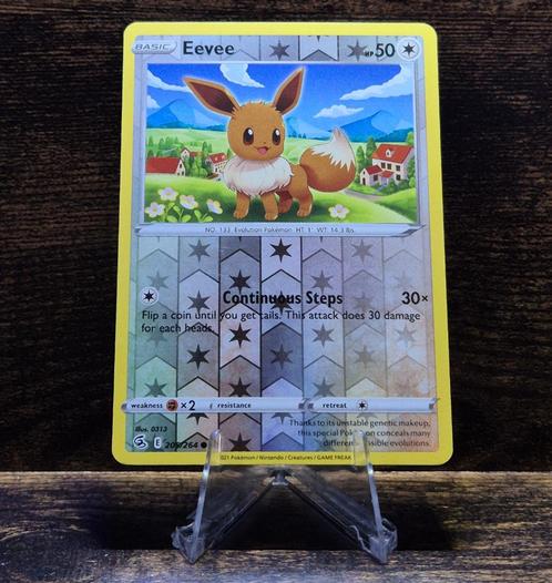 Eevee Reverse 205/264 Fusion Strike, Hobby en Vrije tijd, Verzamelkaartspellen | Pokémon, Nieuw, Losse kaart, Foil, Verzenden