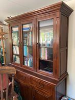 Klassiek glaskast vitrinekast buffetkast boekenkast kast, Huis en Inrichting, Kasten | Buffetkasten, Ophalen, Gebruikt, 100 tot 150 cm