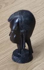 Afrikaans houtsnijwerk, hoofd vd vrouw Ebony, volgnr 37, Antiek en Kunst, Ophalen of Verzenden