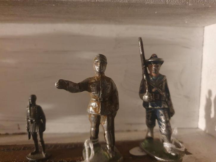 Oude Tinnen Soldaatjes - Set van 3, Verzamelen, Militaria | Algemeen, Overige soorten, Duitsland, Ophalen of Verzenden
