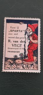 Sluitzegel R.v.d. Vegt SPARTA Limonade Franeker, Verzamelen, Merken en Reclamevoorwerpen, Overige typen, Verzenden