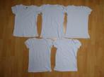 Set van 5 witte basic t-shirten van de HEMA, maat 158/164, Kinderen en Baby's, Kinderkleding | Maat 158, Gebruikt, Meisje, Ophalen of Verzenden