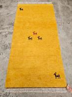 Handgeknoopt Perzisch wol Gabbeh tapijt modern 71x142cm, 50 tot 100 cm, Overige kleuren, 100 tot 150 cm, Rechthoekig