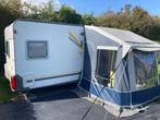 Knaus | Frans bed | Rondzit | Boiler | Voortent | 4 Persoons, Caravans en Kamperen, Rondzit, Koelkast, Frans bed, Bedrijf