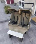 Duowagen met regenhoes - Double buggy with rain cover, Ophalen of Verzenden, Gebruikt, Overige merken, Verstelbare rugleuning