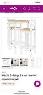 Vidaxk kleine bar eettafel set, Ophalen of Verzenden, Zo goed als nieuw, Rechthoekig, 50 tot 100 cm