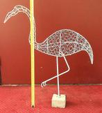 metalen beeld flamingo 70 x 70, Ophalen, Zo goed als nieuw, Dier