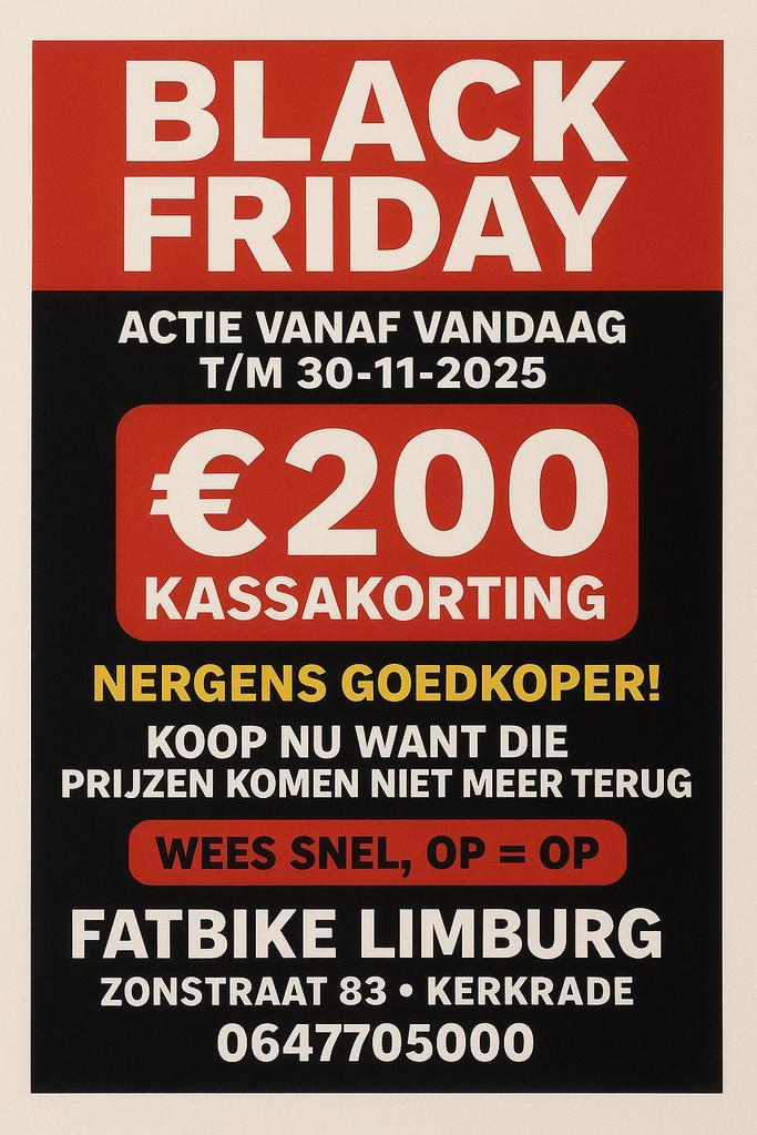 Stoere Fatbikes te koop! €200 kassa korting, Fietsen en Brommers, Elektrische fietsen, Gebruikt, Overige merken, 55 tot 59 cm