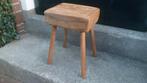 Houten MELKKRUK 32 cm. hoog kruk, krukje, tafeltje, Ophalen of Verzenden, Gebruikt, Hout