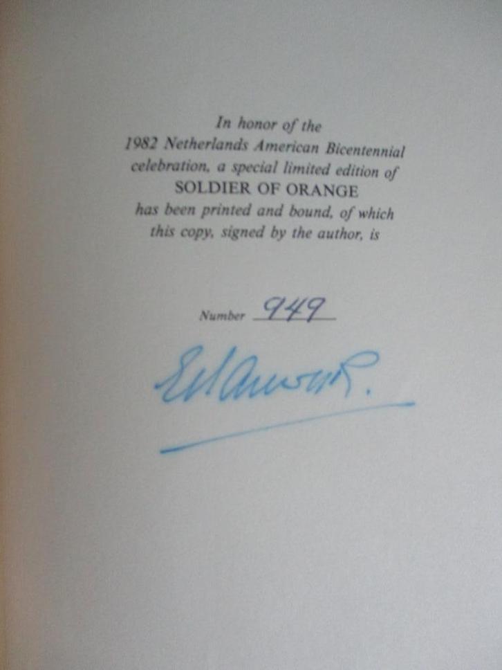 Erik Hazelhoff Roelfzema: Soldier of Orange (gesigneerd!), Boeken, Oorlog en Militair, Zo goed als nieuw, Overige onderwerpen