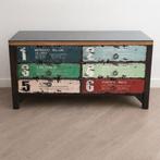 Leuk TV-kastje met lades, Ophalen, 100 tot 150 cm, Zo goed als nieuw, Metaal