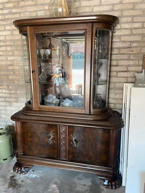 Antieke vitrinekast * laat art deco, Antiek en Kunst, Antiek | Meubels | Kasten, Ophalen