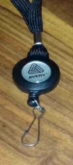 Key-cord Avery met afrolsysteem en clips haak., Ophalen of Verzenden, Nieuw, Merk