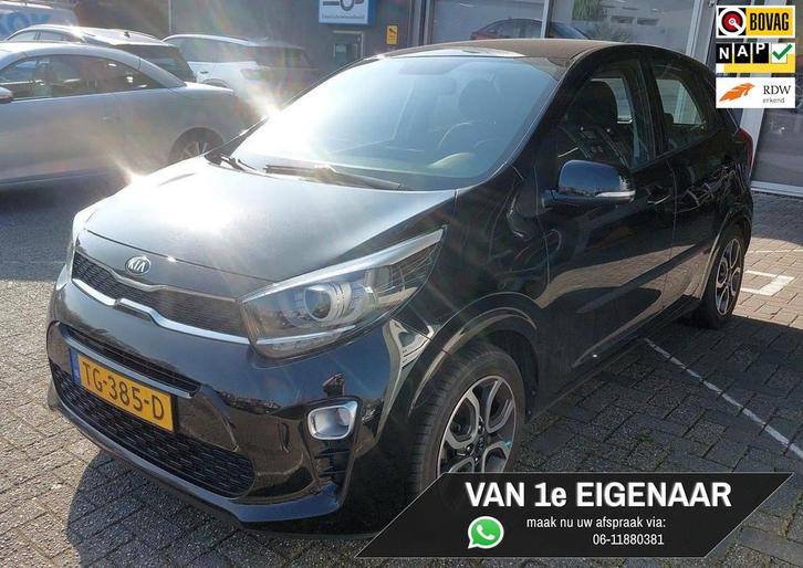 Kia Picanto 1.0 CVVT 5 deurs DynamicPlusLine APPLE CARPLAY, Auto's, Kia, Bedrijf, Te koop, Picanto, ABS, Achteruitrijcamera, Airbags