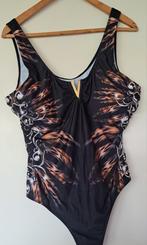 Tijgerprint corrigerend badpak cup D, Kleding | Dames, Grote Maten, Ophalen of Verzenden, Nieuw, Zwart, Lingerie of Zwemkleding