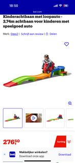 Kinderachtbaan met loopauto, Ophalen of Verzenden, Zo goed als nieuw