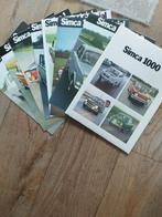 Persmap simca 1000 8 brochures 1972, Zo goed als nieuw, Overige merken, Simca, Ophalen of Verzenden