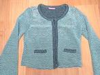 HEMA mooi groen / wit / zwart gebreid vestje voor meisje 152, Meisje, Trui of Vest, Ophalen of Verzenden, Zo goed als nieuw